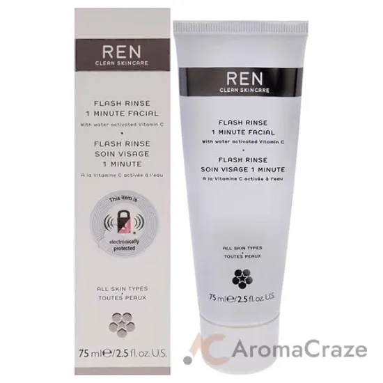 Picture of Flash Rinse 1 Minute Facial by REN for Unisex - 2.5 oz Rinse (Tester)