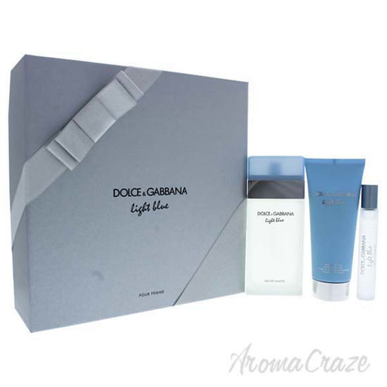 Light Blue by Dolce and Gabbana for Women - 3 Pc Gift Set 3.