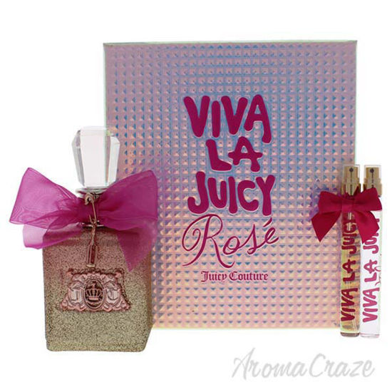 Viva La Juicy Rose by Juicy Couture for Women - 3 Pc Gift Se