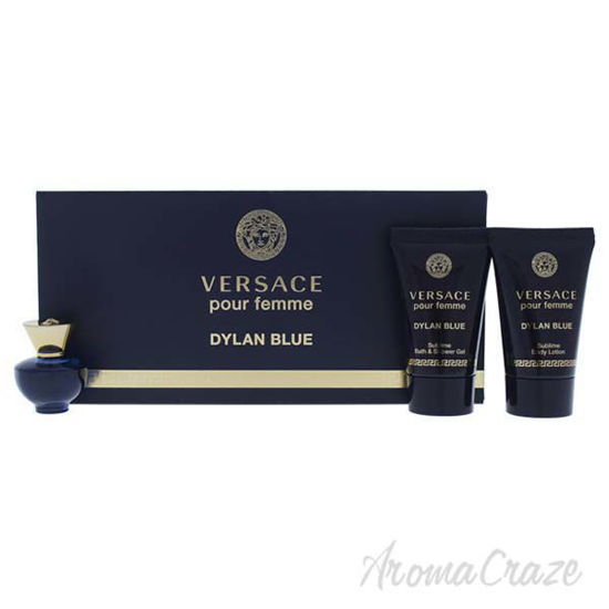 Dylan Blue by Versace for Women - 3 Pc Mini Gift Set 0.16oz 