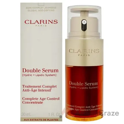 Picture of Double Serum Complete Age Control Concentrate by Clarins for Unisex - 1 oz Serum (Tester)