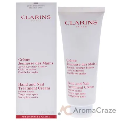 Picture of Hand and Nail Treatment Cream by Clarins for Unisex - 3.4 oz Cream (Tester)