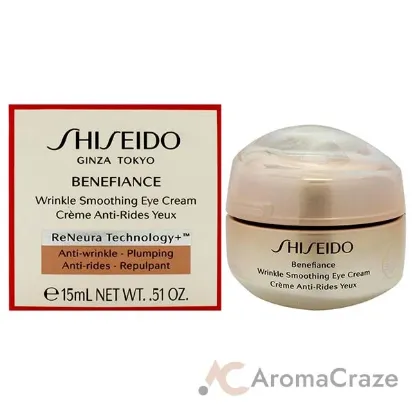 Picture of Benefiance Wrinkle Smoothing Eye Cream by Shiseido for Unisex - 0.51 oz Cream (Tester)