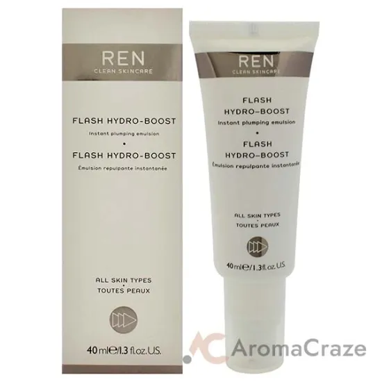 Picture of Flash Hydro-Boost Instant Plumping Emulsion by REN for Unisex - 1.3 oz Emulsion (Tester)