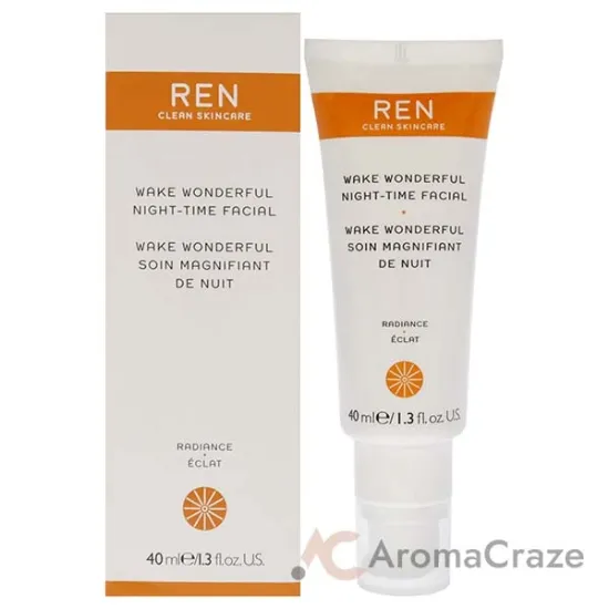 Picture of Wake Wonderful Night-Time Facial by REN for Unisex - 1.3 oz Treatment (Tester)