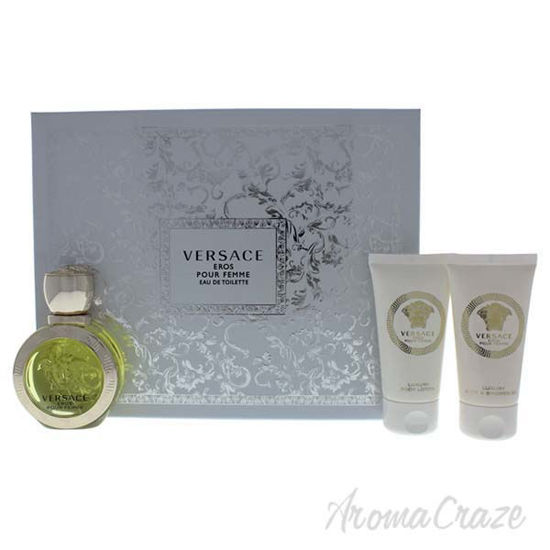 Versace Eros Pour Femme by Versace for Women - 3 Pc Gift Set