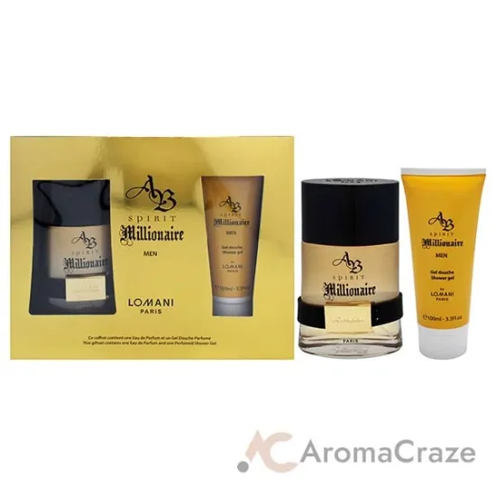 Picture of AB Spirit Millionaire by Lomani for Men - 2 Pc Gift Set 3.3oz EDP Spray, 3.3oz Shower Gel