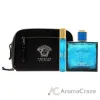 Picture of Versace Eros by Versace for Men - 3 Pc Gift Set 3.4oz EDT Spray, 0.3oz EDT Spray, Pouch