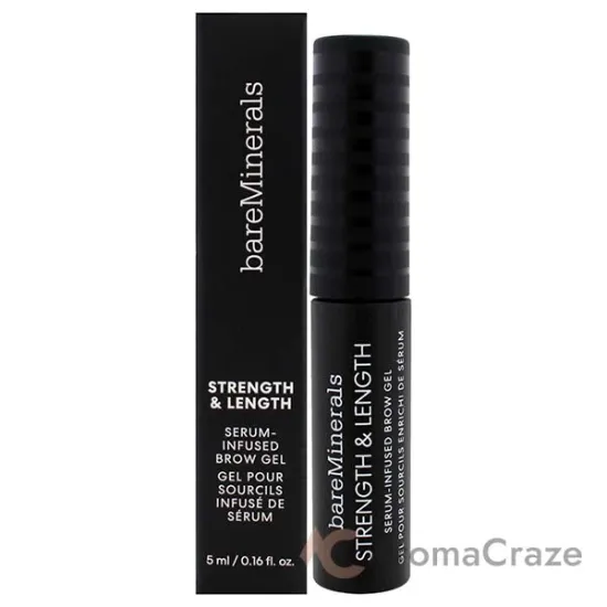 Picture of Strength and Length Serum-Infused Brow Gel - Chestnut by bareMinerals for Women - 0.16 oz Eyebrow Gel