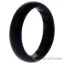 Picture of Silicone Wedding Ring - Dome Solid BR Comfort Fit - Basic-Black by ROQ for Women - 8 mm Ring