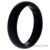 Picture of Silicone Wedding Ring - Dome Solid BR Comfort Fit - Basic-Black by ROQ for Women - 8 mm Ring