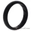 Picture of Silicone Wedding Ring - Dome Solid BR Comfort Fit - Basic-Black by ROQ for Women - 11 mm Ring