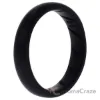 Picture of Silicone Wedding Ring - Dome Solid BR Comfort Fit - Basic-Black by ROQ for Women - 11 mm Ring