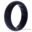 Picture of Silicone Wedding Ring - Dome Solid BR Comfort Fit - Basic-Black by ROQ for Women - 4 mm Ring