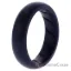 Picture of Silicone Wedding Ring - Dome Solid BR Comfort Fit - Basic-Black by ROQ for Women - 6 mm Ring