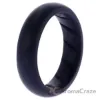 Picture of Silicone Wedding Ring - Dome Solid BR Comfort Fit - Basic-Black by ROQ for Women - 6 mm Ring
