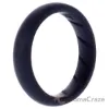 Picture of Silicone Wedding Ring - Dome Solid BR Comfort Fit - Basic-Black by ROQ for Women - 9 mm Ring