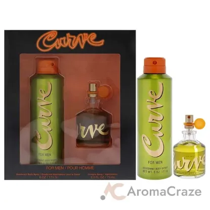 Picture of Curve by Liz Claiborne for Men - 2 Pc Gift Set 2.5oz Cologne Spray, 6oz Deodorant Body Spray