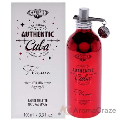 Picture of Cuba Authentic Flame by Cuba for Men - 3.3 oz EDT Spray