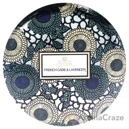 Picture of Japonica Collection 3 Wick Tin Candle - French Cade and Lavender by Voluspa for Unisex - 12 oz Candle