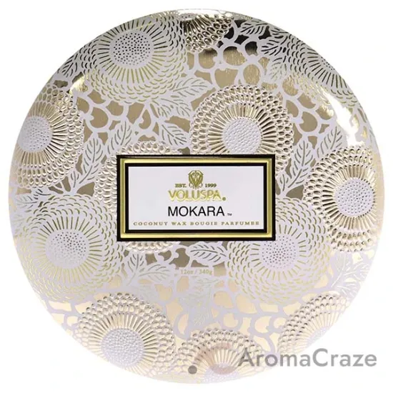 Picture of Japonica Collection 3 Wick Tin Candle - Mokara by Voluspa for Unisex - 12 oz Candle