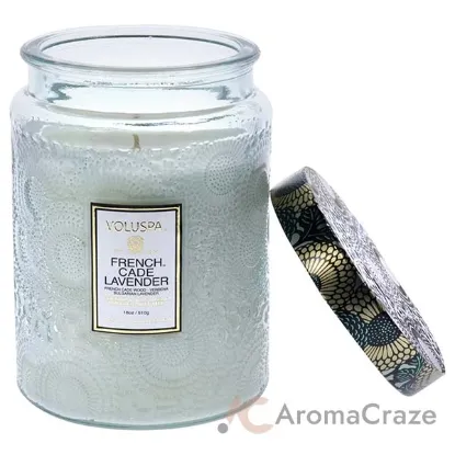 Picture of Japonica Collection Large - French Cade Lavender by Voluspa for Unisex - 18 oz Candle