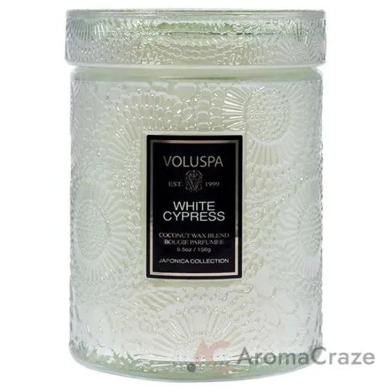 Picture of Japonica Collection Small - White Cypress by Voluspa for Unisex - 5.5 oz Candle