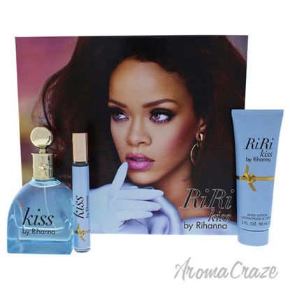 Rihanna Kiss by Rihanna for Women - 3 Pc Gift Set 3.4oz EDP 