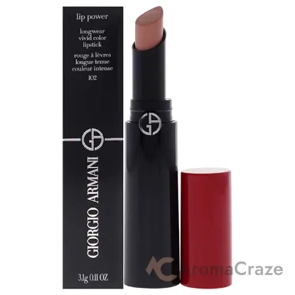 Picture of Lip Power Longwear Vivid Color Lipstick - 102 Romanza by Giorgio Armani for Women - 0.11 oz Lipstick