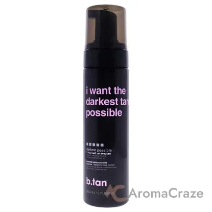 Picture of I Want The Darkest Tan Possible Self Tan Mousse by B.Tan for Unisex - 6.7 oz Mousse
