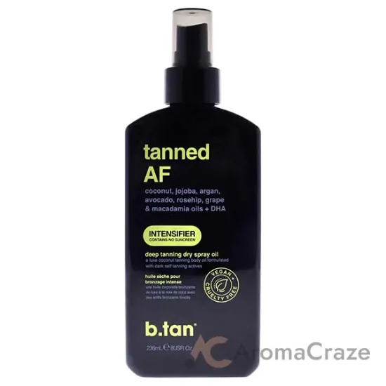 Picture of Tanned AF Intensifier Dry Tanning Oil by B.Tan for Unisex - 8 oz Sunscreen