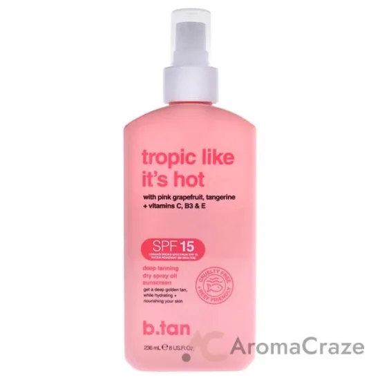 Picture of Tropic Like Its Hot SPF 15 by B.Tan for Unisex - 8 oz Sunscreen