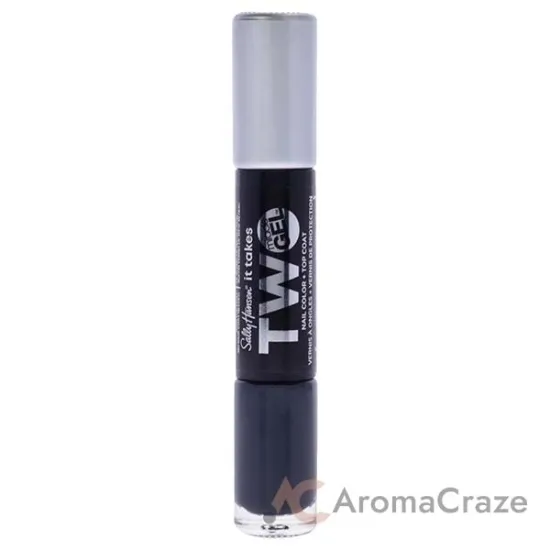 Picture of Miracle Gel It Take Two - 990 Onyx-Pected by Sally Hansen for Women - 2 Pc 0.12oz Nail Polish, 0.12oz Top Coat