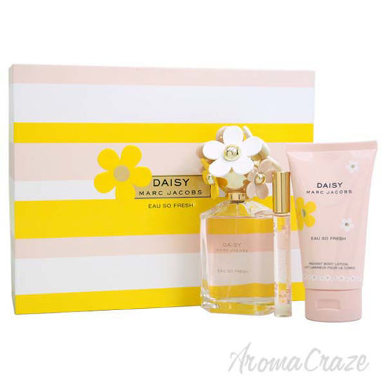 Daisy Eau So Fresh by Marc Jacobs for Women - 3 Pc Gift Set 