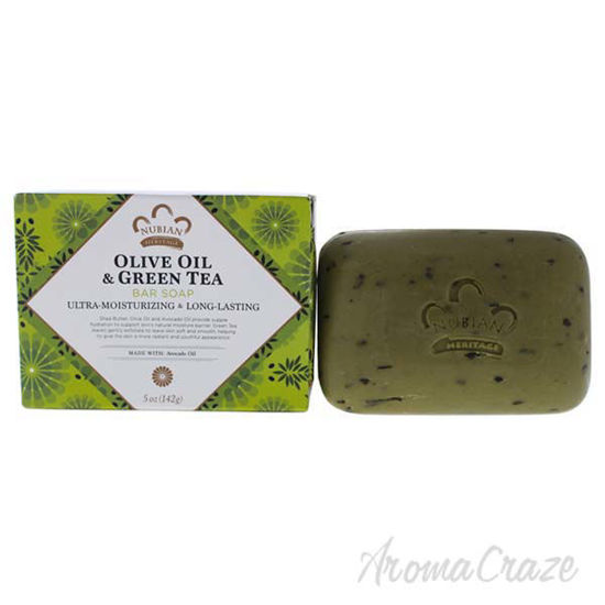 Olive Oil and Green Tea Bar Soap by Nubian Heritage for Unis