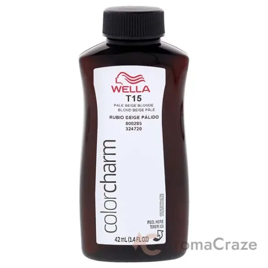 Picture of Color Charm Permanent Liquid Toner - T15 Pale Beige Blonde by Wella for Unisex - 1.4 oz Toner (Tester)