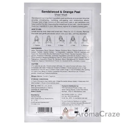 Picture of Skin Secrets Sheet Mask - Sandalwood and Orange Peel by Nykaa Naturals for Women - 1 Pc Mask
