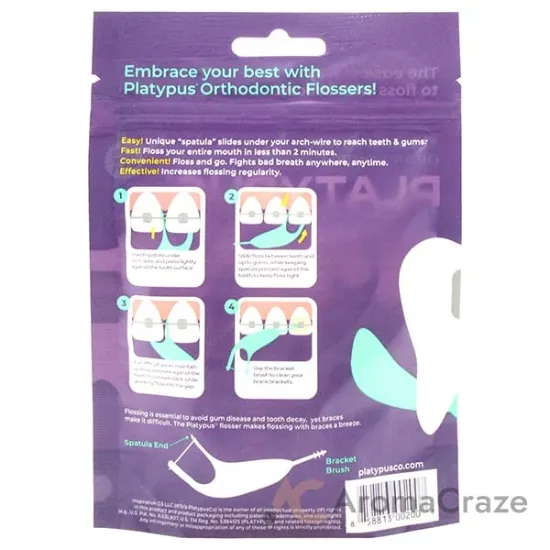 Picture of Orthodontic Flossers by Platypus for Unisex - 30 Count Floss
