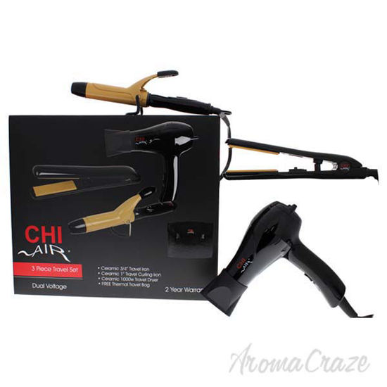 Air Tourmaline Ceramic Travel Set by CHI for Unisex - 3 Pc 0