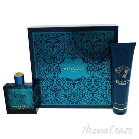 Versace Eros by Versace for Men - 2 Pc Gift Set 3.4 EDT Spra