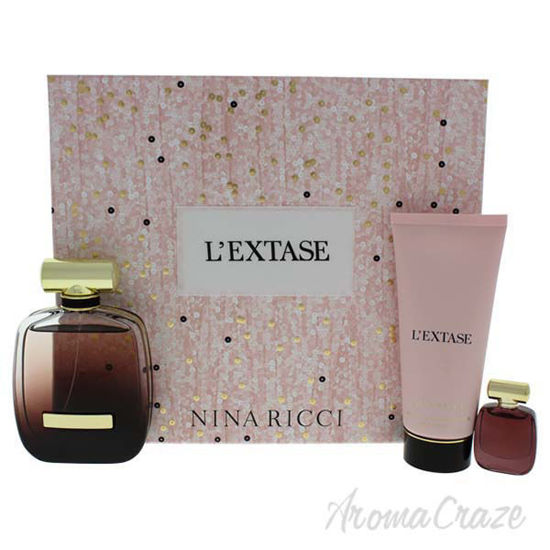 LExtase by Nina Ricci for Women - 3 Pc Gift Set 2.7oz EDP Sp