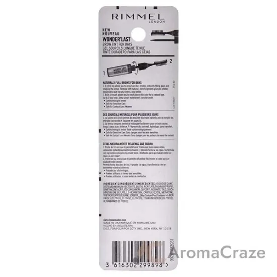 Picture of Wonder Last Brow Tint - 002 Soft Brown by Rimmel London for Women - 0.15 oz Eyebrow