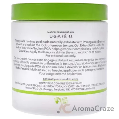 Picture of Get Even Cold-Pressed Peel Pads by Naturally Serious for Unisex - 60 Pc Pads