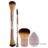 Picture of Sassy Brush Kit by Savannah Chrisley for Women - 5 Pc Multi-Purpose Fase Brush - F04, Kabuki Brush - F05, Precision Eye and Brow Brush - E04, Blending Sponge, Bag