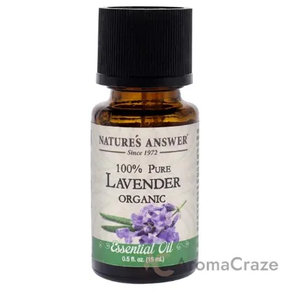 Picture of Essential Oil Organic - Lavender by Natures Answer for Unisex - 0.5 oz Dietary Supplement