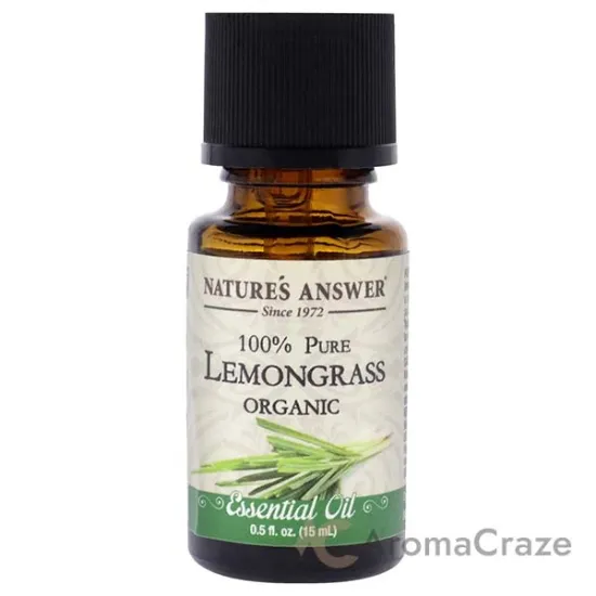Picture of Essential Oil Organic - Lemongrass by Natures Answer for Unisex - 0.5 oz Oil