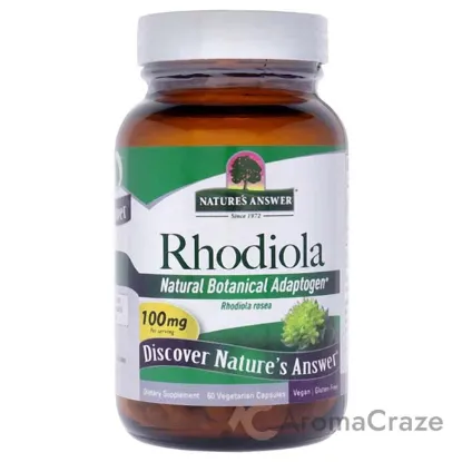 Picture of Rhodiola - 100mg by Natures Answer for Unisex - 60 Count Capsules