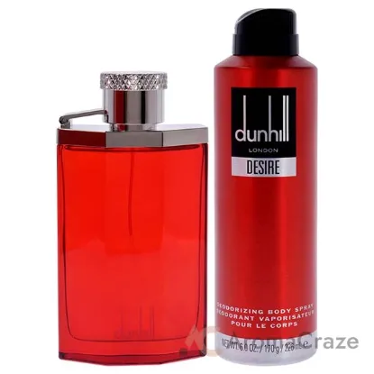 Picture of Desire Red London by Alfred Dunhill for Men - 2 Pc Gift Set 3.4oz EDT Spray, 6oz Deodorant Spray