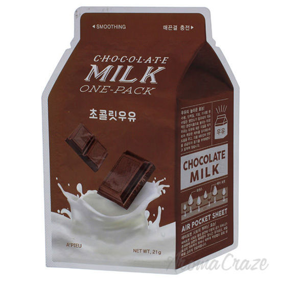 Chocolate Milk Sheet Mask by Apieu for Unisex - 0.74oz Mask
