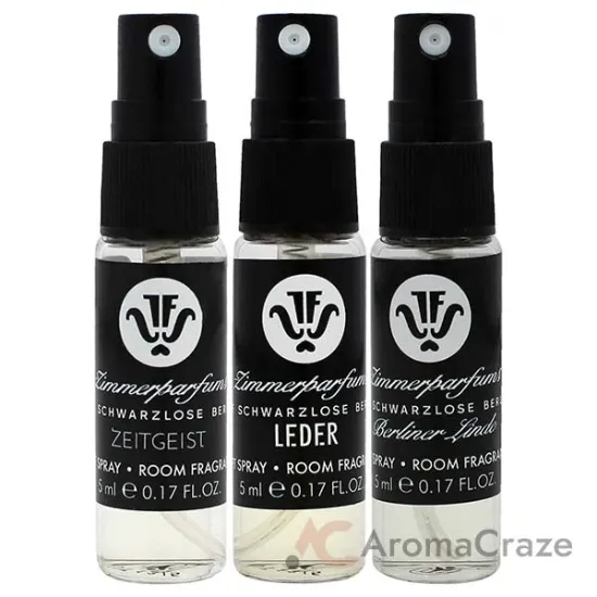 Picture of Room Fragrances Discovery Set by Schwarzlose for Unisex - 3 Pc 0.17oz Room Fragrance - Berliner Linde, 0.17oz Room Fragrance - Leder, 0.17oz Room Fragrance - Zeitgeist